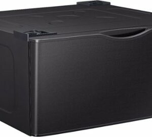 Samsung - Washer/Dryer Laundry Pedestal with Storage Drawer - Brushed Black