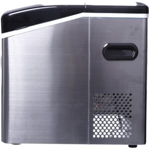 Frigidaire - 16.7" 48.5-Lb. Freestanding Icemaker - Stainless Steel