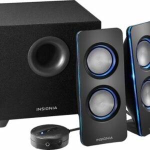 Insignia™ - 2.1 Bluetooth Lighted Speaker System (3-Piece) - Black