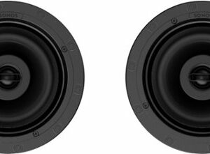 Sonos - Architectural 6-1/2" Passive 2-Way In-Ceiling Speakers (Pair) - White