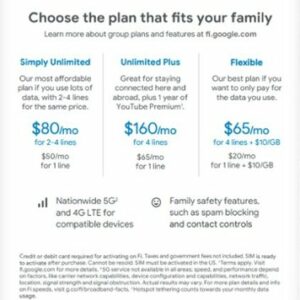 Google Fi Wireless SIM Kit Talk/Text/Data