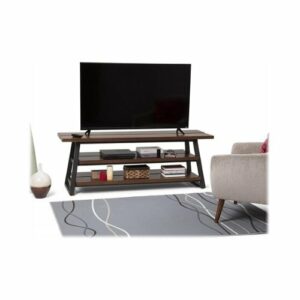 Simpli Home - Adler TV Stand for Most TVs Up to 72" - Light Walnut Brown