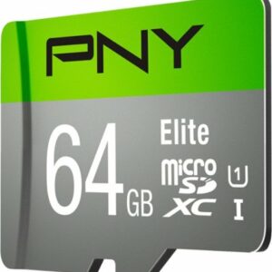 PNY - 64GB Elite Class 10 U1 microSDXC Flash Memory Card