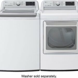 LG - 7.3 Cu. Ft. Smart Electric Dryer with Steam and Sensor Dry - White