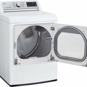 LG - 7.3 Cu. Ft. Smart Electric Dryer with Steam and Sensor Dry - White