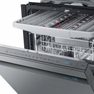 Samsung - Linear Wash 24" Top Control Built-In Dishwasher with AutoRelease Dry, 39 dBA - Stainless Steel