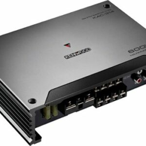 Kenwood - Class D Bridgeable Multichannel Amplifier with Variable Crossovers - Black