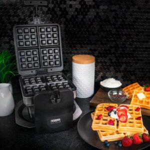 Bella Pro Series - Pro Series 4-Slice Rotating Waffle Maker - Stainless Steel