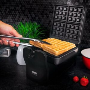 Bella Pro Series - Pro Series 4-Slice Rotating Waffle Maker - Stainless Steel