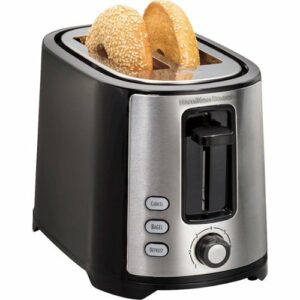 Hamilton Beach - 2-Slice Wide-Slot Toaster - Negro