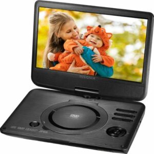 Insignia™ - 10" Portable DVD Player with Swivel Screen - Black