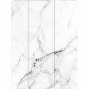 SaharaCase - Custom Design Smart Folio Case for Apple® iPad® Pro 12.9" (4th, 5th and 6th Gen 2020-2022) - White Marble