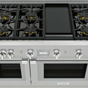 Thermador - Pro Harmony 6.8 Cu. Ft. Freestanding Double Oven Dual Fuel Convection Range with Wifi - Stainless Steel