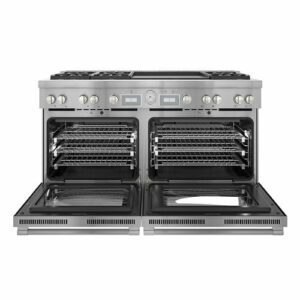 Thermador - ProGrand 10.6 Cu. Ft. Freestanding Double Oven Dual Fuel LP Convection Range with Self-Cleaning - Stainless Steel