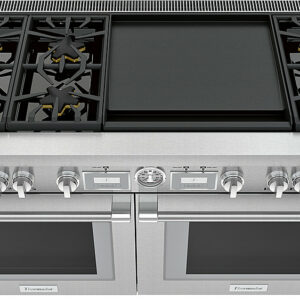 Thermador - ProGrand 10.6 Cu. Ft. Freestanding Double Oven Dual Fuel LP Convection Range with Self-Cleaning - Stainless Steel