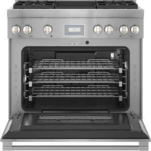 Thermador - ProHarmony 5 Cu. Ft. Freestanding Dual Fuel LP Convection Range with Self-Cleaning - Stainless Steel