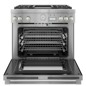 Thermador - ProGrand 5.5 Cu. Ft. Freestanding Gas Convection Range with Self-Cleaning - Stainless Steel