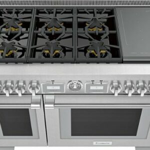 Thermador - ProGrand 8.2 Cu. Ft. Freestanding Double Oven Dual Fuel LP Convection Range with Self-Cleaning - Stainless Steel