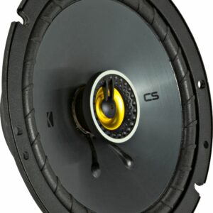 KICKER - CS Series 6-3/4" 2-Way Car Speakers with Polypropylene Cones (Pair) - Yellow/Black