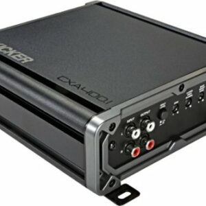 KICKER - CX 400W Class D Digital Mono Amplifier with Variable Low-Pass Crossover - Black