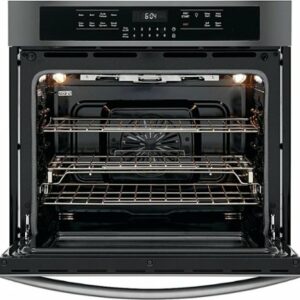 Frigidaire - Gallery Series 30" Built-In Single Electric Convection Wall Oven - Black Stainless Steel