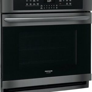 Frigidaire - Gallery Series 30" Built-In Single Electric Convection Wall Oven - Black Stainless Steel