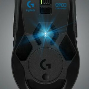 Logitech - G903 LIGHTSPEED Wireless Optical Gaming Ambidextrous Mouse with RGB Lighting - Black