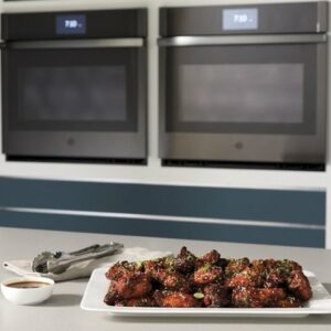 GE Profile - 30" Smart Built-In Double Electric Convection Wall Oven with Air Fry & Precision Cooking - Stainless Steel