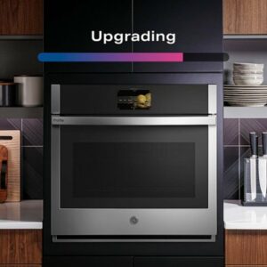 GE Profile - 30" Smart Built-In Single Electric Convection Wall Oven with Air Fry & Precision Cooking - Stainless Steel