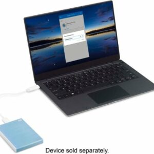 Seagate - Backup Plus Slim 2TB External USB 3.0 Portable Hard Drive - Light Blue