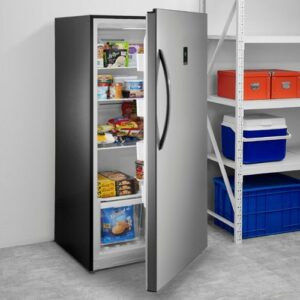 Insignia™ - 17 Cu. Ft. Garage Ready Convertible Upright Freezer - Stainless Steel