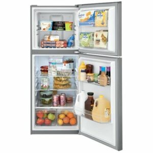 Frigidaire - 10.1 Cu. Ft. Top-Freezer Refrigerator - Brushed Steel