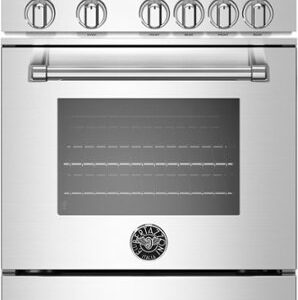 Bertazzoni - Master Series 2.4 Cu. Ft. Freestanding Gas Convection Range - Stainless Steel