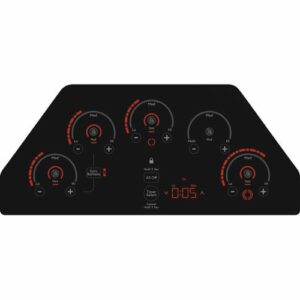 Café - 36" Electric Cooktop, Customizable - Stainless Steel on Black