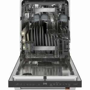 Café - 24" Top Control Tall Tub Built-In Dishwasher with Stainless Steel Tub and Silverware Jets, Customizable - Stainless Steel