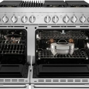 JennAir - NOIR 6.3 Cu. Ft. Self-Cleaning Freestanding Dual Fuel Convection Range - Floating Black Glass