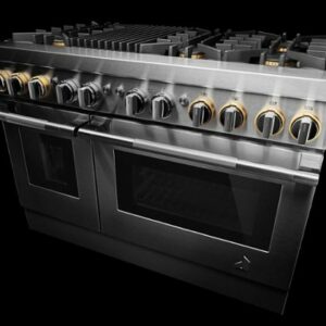 JennAir - RISE 6.3 Cu. Ft. Self-Cleaning Freestanding Dual Fuel Convection Range - Stainless Steel