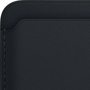 Apple - iPhone Leather Wallet with MagSafe - Midnight