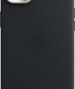 Apple - iPhone 14 Plus Leather Case with MagSafe - Midnight