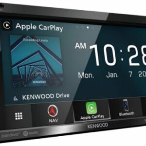 Kenwood - 6.8" - Android Auto/Apple® CarPlay™ - Built-in Navigation - Bluetooth - In-Dash Digital Media Receiver - Black