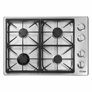 Dacor - Professional 30" Built-In Gas Cooktop with 4 burners with SimmerSear , Natural Gas - Silver Stainless Steel