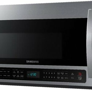 Samsung - 2.1 Cu. Ft. Over-the-Range Microwave with Sensor Cook - Stainless Steel