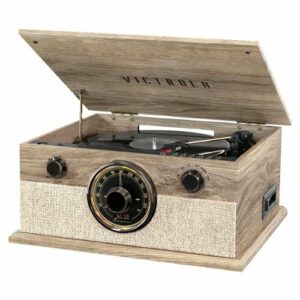 Victrola - Bluetooth Stereo Audio System - Farmhouse Oatmeal