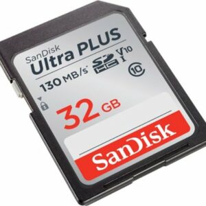 SanDisk - Ultra Plus 32GB SDHC UHS-I Memory Card