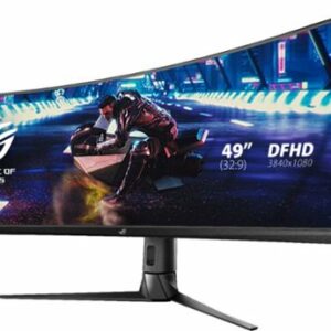 ASUS - ROG Strix 49” Curved FHD 144Hz FreeSync Gaming Monitor with HDR (DisplayPort,HDMI,USB) - Black