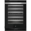 JennAir - 45-Bottle Built-In Dual Zone Wine Cooler - Black