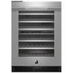 JennAir - 45-Bottle Built-In Dual Zone Wine Cooler - Stainless Steel