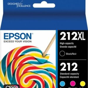 Epson - 212XL 4-Pack High-Yield and Standard Capacity Ink Cartridges