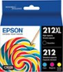 Epson - 212XL 4-Pack High-Yield and Standard Capacity Ink Cartridges