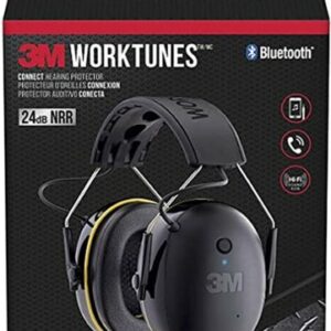 3M - WorkTunes Connect Wireless Hearing Protector with Bluetooth Technology - Black/Yellow